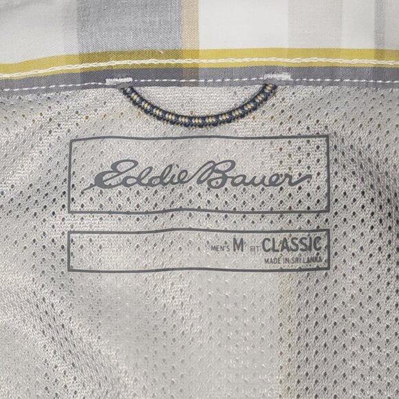 Lot of 2 Eddie Bauer Mens Shirt Sz M & L Classic Fit Short Sleeve - Picture 3 of 15
